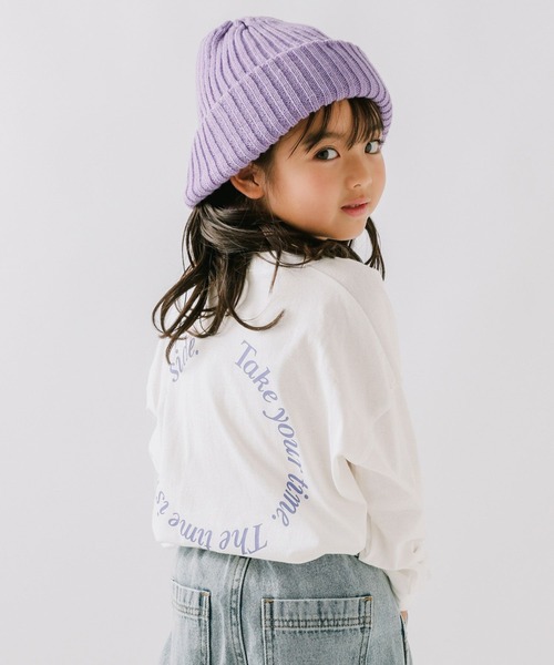 BAYFLOW（ベイフロー）の「アソートロゴビックＴシャツ（KIDS）（Tシャツ/カットソー・キッズ・ネイビー/ブルー/オフホワイト/ピンク・130cm/140cm/150cm/110cm/120cm）」の2枚目の写真