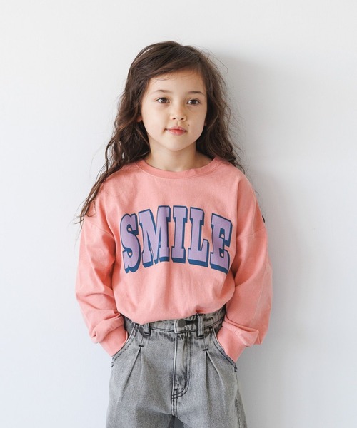 BAYFLOW（ベイフロー）の「アソートロゴビックＴシャツ（KIDS）（Tシャツ/カットソー・キッズ・ネイビー/ブルー/オフホワイト/ピンク・130cm/140cm/150cm/110cm/120cm）」の4枚目の写真