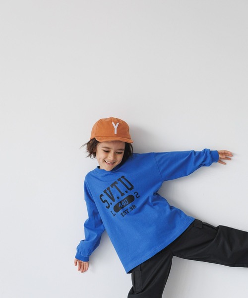 BAYFLOW（ベイフロー）の「アソートロゴビックＴシャツ（KIDS）（Tシャツ/カットソー・キッズ・ネイビー/ブルー/オフホワイト/ピンク・130cm/140cm/150cm/110cm/120cm）」の14枚目の写真