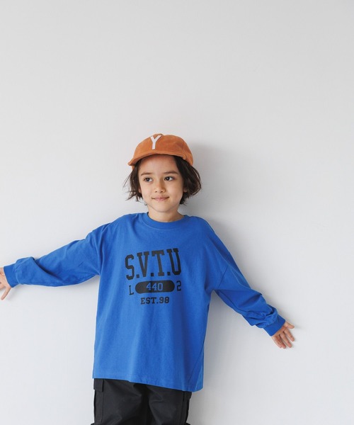 BAYFLOW（ベイフロー）の「アソートロゴビックＴシャツ（KIDS）（Tシャツ/カットソー・キッズ・ネイビー/ブルー/オフホワイト/ピンク・130cm/140cm/150cm/110cm/120cm）」の15枚目の写真
