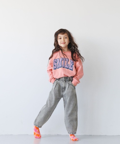 BAYFLOW（ベイフロー）の「アソートロゴビックＴシャツ（KIDS）（Tシャツ/カットソー・キッズ・ネイビー/ブルー/オフホワイト/ピンク・130cm/140cm/150cm/110cm/120cm）」の7枚目の写真