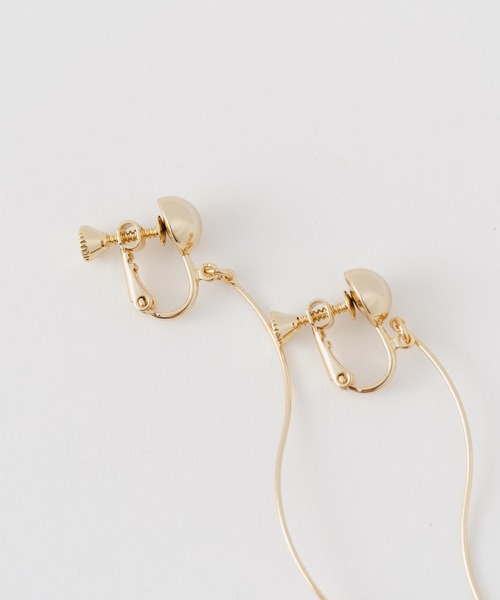 Kastane（カスタネ）の「【新色追加/fiw.】クリアフラワーイヤリング（イヤリング・レディース・ゴールド/シルバー/ブラウン・FREE）」の13枚目の写真