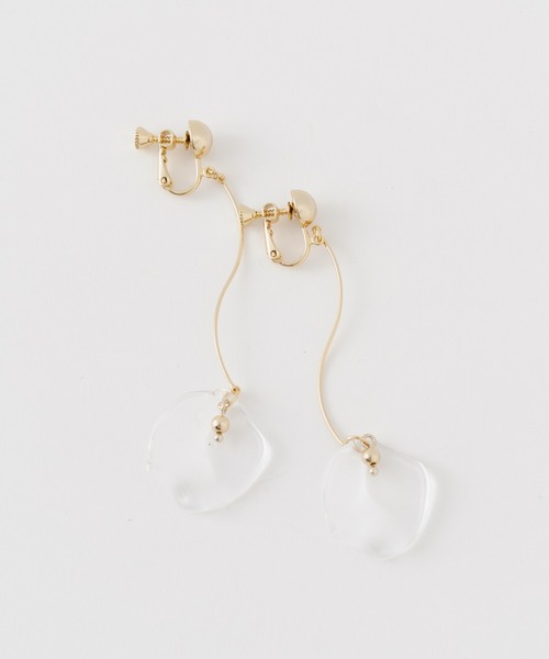 Kastane（カスタネ）の「【新色追加/fiw.】クリアフラワーイヤリング（イヤリング・レディース・ゴールド/シルバー/ブラウン・FREE）」の14枚目の写真