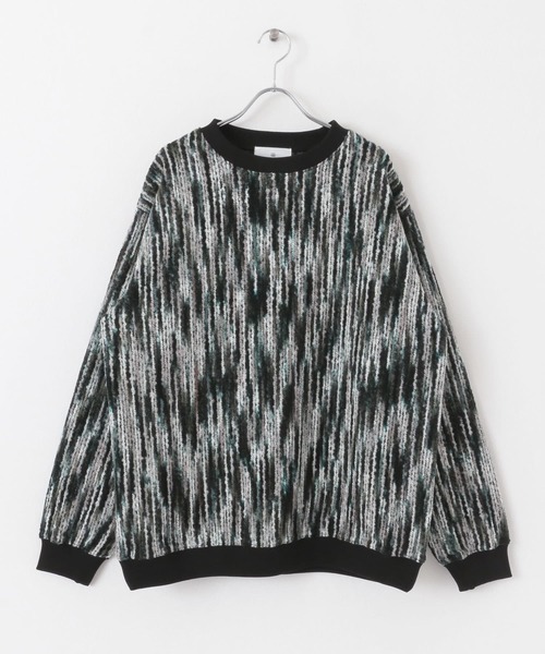 URBAN RESEARCH Sonny Label（アーバンリサーチサニーレーベル）の「ミックスカラーストライププルオーバー（ニット/セーター・メンズ・オレンジ系その他/ブラック系その他/ブラウン系その他/ブルー系その他/パープル系その他・ONESIZE）」の20枚目の写真