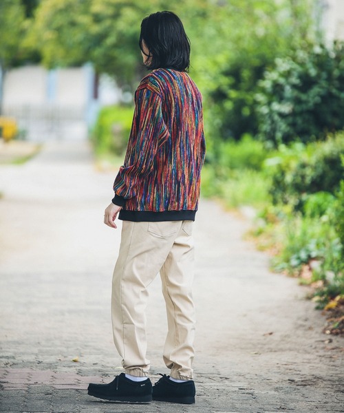 URBAN RESEARCH Sonny Label（アーバンリサーチサニーレーベル）の「ミックスカラーストライププルオーバー（ニット/セーター・メンズ・オレンジ系その他/ブラック系その他/ブラウン系その他/ブルー系その他/パープル系その他・ONESIZE）」の10枚目の写真