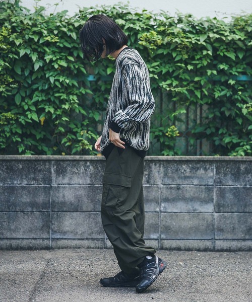 URBAN RESEARCH Sonny Label（アーバンリサーチサニーレーベル）の「ミックスカラーストライププルオーバー（ニット/セーター・メンズ・オレンジ系その他/ブラック系その他/ブラウン系その他/ブルー系その他/パープル系その他・ONESIZE）」の15枚目の写真