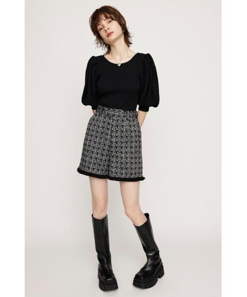 SLY(スライ)の「TUCK SLEEVE CUT TOPS タック スリーブ カット トップス(Tシャツ/カットソー・レディース・ブラック/オフホワイト/グリーン・FREE)」の10枚目の写真