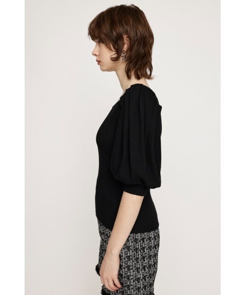 SLY(スライ)の「TUCK SLEEVE CUT TOPS タック スリーブ カット トップス(Tシャツ/カットソー・レディース・ブラック/オフホワイト/グリーン・FREE)」の12枚目の写真