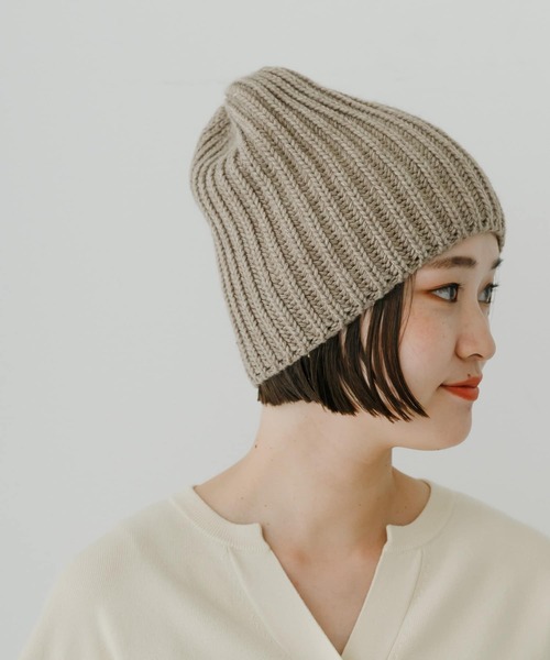 URBAN RESEARCH(アーバンリサーチ)の「ニットキャップ(ニットキャップ/ビーニー・レディース・チャコールグレー/バーガンディー/ベージュ・FREE)」の4枚目の写真