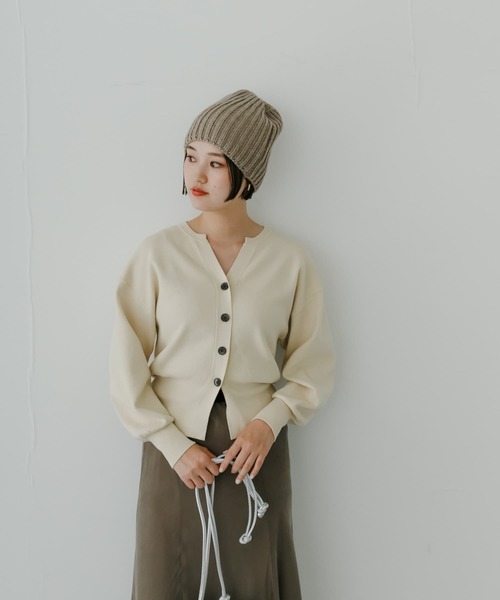 URBAN RESEARCH(アーバンリサーチ)の「ニットキャップ(ニットキャップ/ビーニー・レディース・チャコールグレー/バーガンディー/ベージュ・FREE)」の7枚目の写真