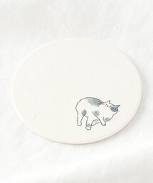 212 KITCHEN STORE（トゥワントゥキッチンストア）の「陶器珪藻土コースター neko ごろごろ（ランチョンマット/テーブルウェア）」