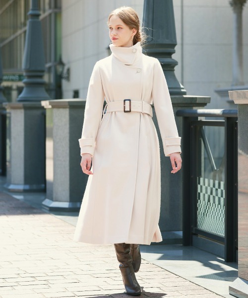 AND COUTURE（アンドクチュール）の「ウールビーバースタンドカラー