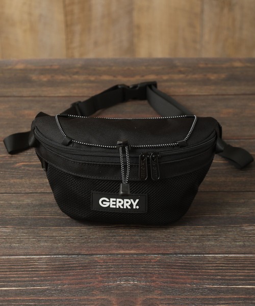 GERRY(ジェリー)の「【GERRY/ジェリー】CORDURA ワンポイント ウエストバッグ/ポーチ(ボディバッグ/ウエストポーチ・メンズ・カーキ/ブラック・FREE)」の1枚目の写真