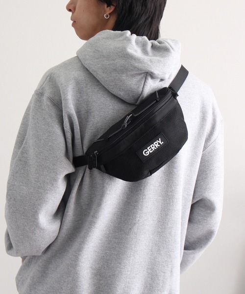 GERRY(ジェリー)の「【GERRY/ジェリー】CORDURA ワンポイント ウエストバッグ/ポーチ(ボディバッグ/ウエストポーチ・メンズ・カーキ/ブラック・FREE)」の12枚目の写真