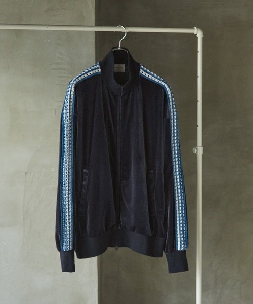 オーバーサイズベロアサイドライントラックジャケット EMMA CLOTHES