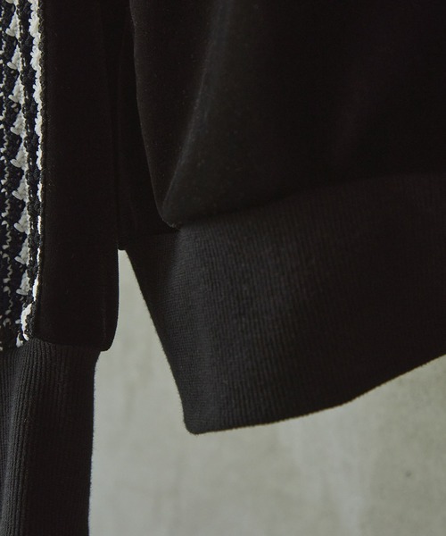 EMMA CLOTHES（エマクローズ）の「オーバーサイズベロアサイドライントラックジャケット EMMA CLOTHES（ジャージ・メンズ・ネイビー/ブラック/ブラウン・M/L）」の19枚目の写真