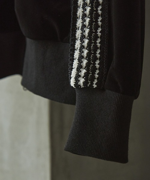 EMMA CLOTHES（エマクローズ）の「オーバーサイズベロアサイドライントラックジャケット EMMA CLOTHES（ジャージ・メンズ・ネイビー/ブラック/ブラウン・M/L）」の20枚目の写真