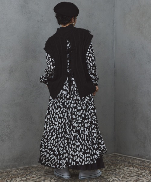 manana suerte（マニャーナスエルテ）の「SPECIAL EDITION レースニットベスト（ベスト・レディース・ブラック・FREE）」の17枚目の写真