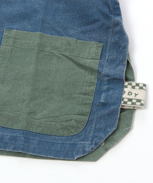 niko and...（ニコアンド）の「【Fishs Eddy(フィッシュエディ)】ワークビブエプロン（エプロン・レディース・ブラウン/ブルー・FREE）」の4枚目の写真