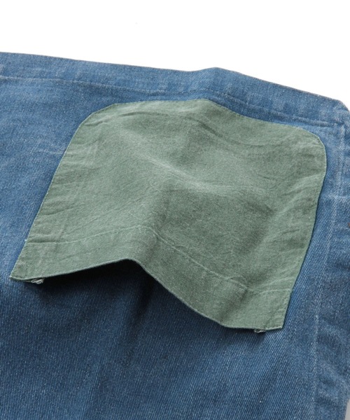 niko and...（ニコアンド）の「【Fishs Eddy(フィッシュエディ)】ワークビブエプロン（エプロン・レディース・ブラウン/ブルー・FREE）」の6枚目の写真