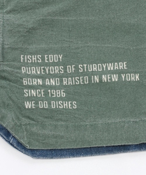 niko and...（ニコアンド）の「【Fishs Eddy(フィッシュエディ)】ワークビブエプロン（エプロン・レディース・ブラウン/ブルー・FREE）」の8枚目の写真