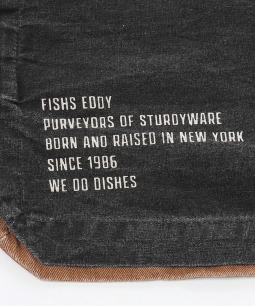 niko and...（ニコアンド）の「【Fishs Eddy(フィッシュエディ)】ワークビブエプロン（エプロン・レディース・ブラウン/ブルー・FREE）」の12枚目の写真