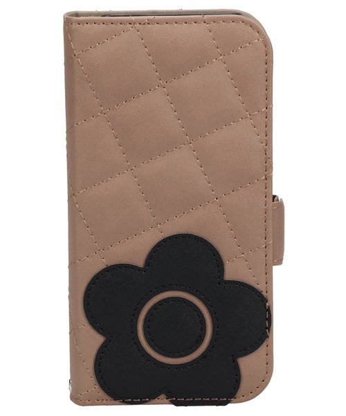 MARY QUANT】キルトレザーブックタイプケース iPhone 15