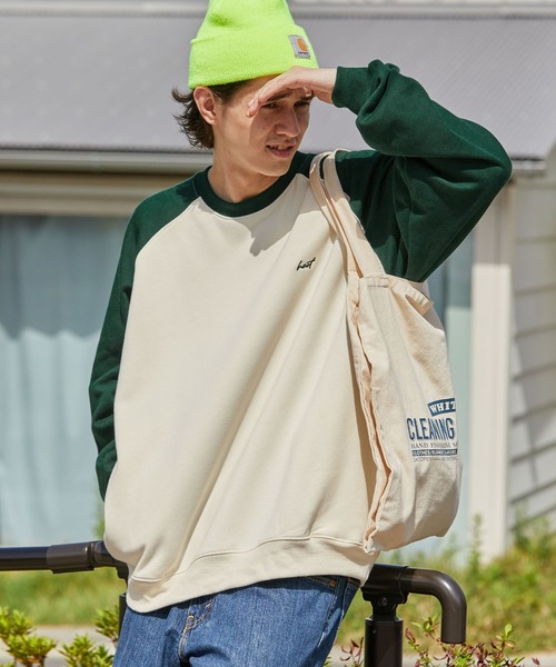 HECT（ヘクト）の「【HECT】Big Raglan Sleeve Sweatshirt / ビッグシルエットラグランスウェット（スウェット・レディース・ダークグレー/ブラウン/ネイビー/グリーン/ワイン/ブラック・XL/L/M）」の4枚目の写真