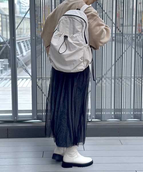 LEPSIM（レプシィム）の「ナイロンドロストリュック　987079（バックパック/リュック・レディース・ブラック/アイボリー・ONE SIZE）」の15枚目の写真