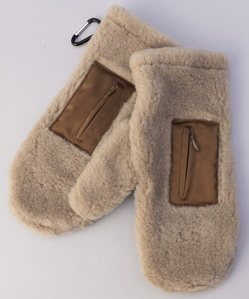 SUBLIME(サブライム)の「SUBLIME/サブライム GO OUT BOA MITTON / ゴーアウト ボアミトン(手袋・メンズ・ブラウン/ブラック/ホワイト・ONE SIZE)」の12枚目の写真