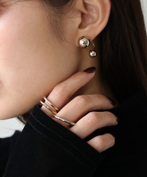 cheriella | 【cheriella】ダブルメタルボールカーブピアス(ピアス(両耳用))