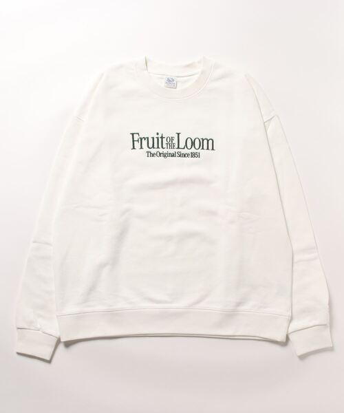 FRUIT OF THE LOOM(フルーツオブザルーム)の「EMBクルーネックスウェット / 長袖 / トレーナー / 前面 / ロゴ / 刺繍 / カジュアル / ユニセックス(スウェット・メンズ・ホワイト/グレー/ブラック・XL/L/M)」の10枚目の写真