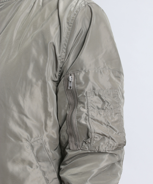 WEGO（ウィゴー）の「WEGO/リバーシブルMA-1（ミリタリージャケット・レディース・ブラック/カーキ・FREE）」の6枚目の写真