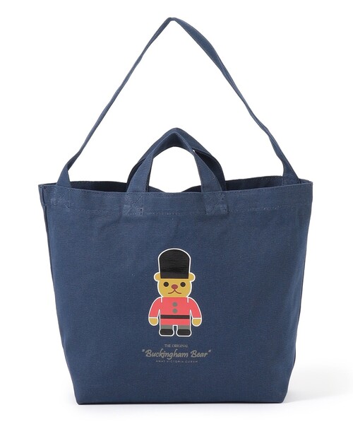 MACKINTOSH PHILOSOPHY(マッキントッシュ フィロソフィー)の「バッキンガムベア トートバッグ(トートバッグ・メンズ・ホワイト/ネイビー・FREE)」の2枚目の写真