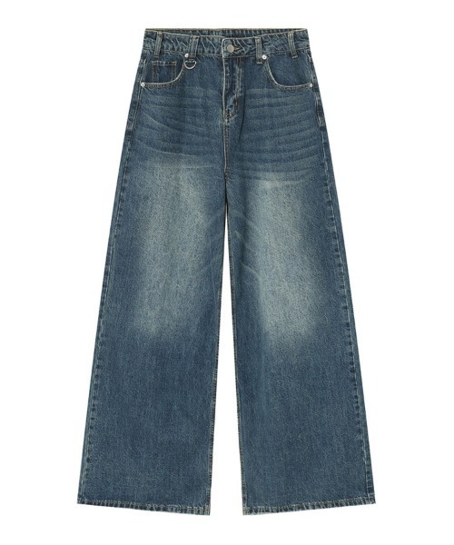 新品完売J.S.steadワイドストレートデニムパンツユーズドペンキ加工 セール】J.S.Homestead / PAINT DENIM PAINTER PANTS（デニムパンツ