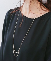 Three Four Time | パールチェーン2連ネックレス【結婚式/フォーマル/デイリー】(ネックレス)