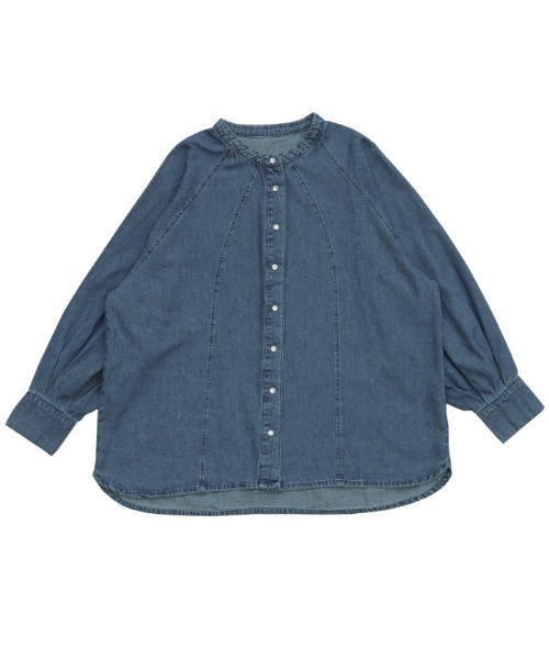 select MOCA（セレクトモカ）の「ボリュームスリーブノーカラーデニム