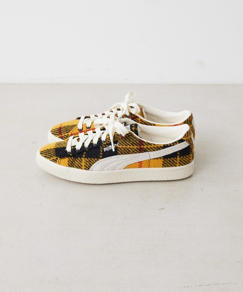 ear PAPILLONNER(イアパピヨネ)の「PUMA SUEDE VTG "HARRIS TWEED"(スニーカー・レディース・レッド/イエロー・23cm/24cm/24.5cm/25cm/23.5cm)」の12枚目の写真