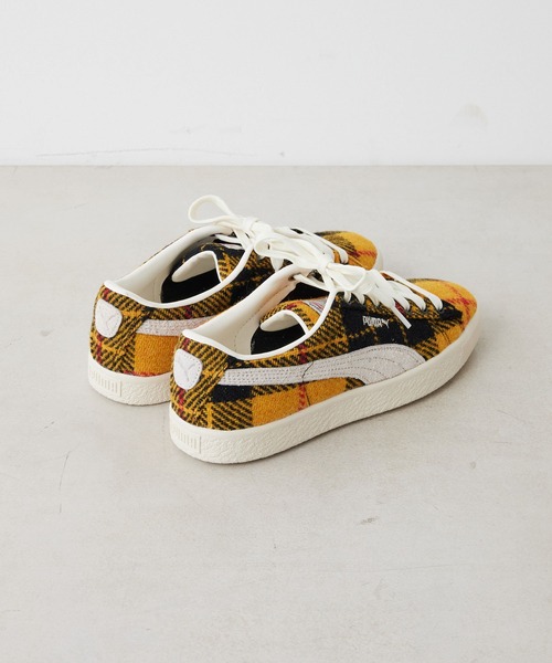 ear PAPILLONNER(イアパピヨネ)の「PUMA SUEDE VTG "HARRIS TWEED"(スニーカー・レディース・レッド/イエロー・23cm/24cm/24.5cm/25cm/23.5cm)」の13枚目の写真