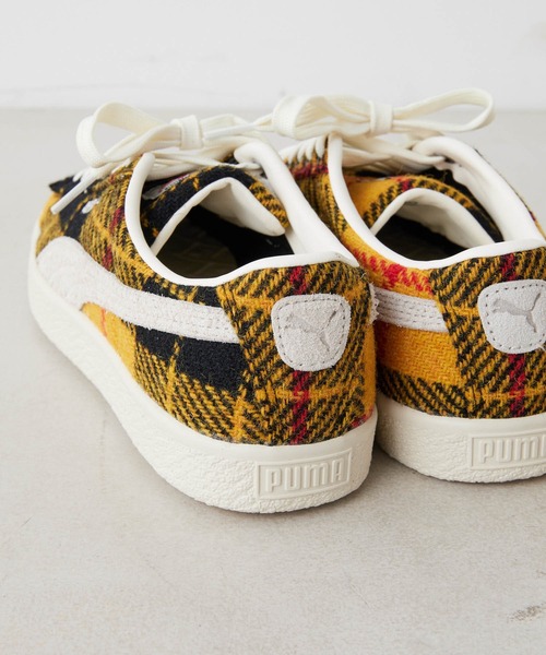 ear PAPILLONNER(イアパピヨネ)の「PUMA SUEDE VTG "HARRIS TWEED"(スニーカー・レディース・レッド/イエロー・23cm/24cm/24.5cm/25cm/23.5cm)」の16枚目の写真