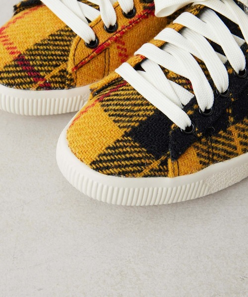 ear PAPILLONNER(イアパピヨネ)の「PUMA SUEDE VTG "HARRIS TWEED"(スニーカー・レディース・レッド/イエロー・23cm/24cm/24.5cm/25cm/23.5cm)」の17枚目の写真