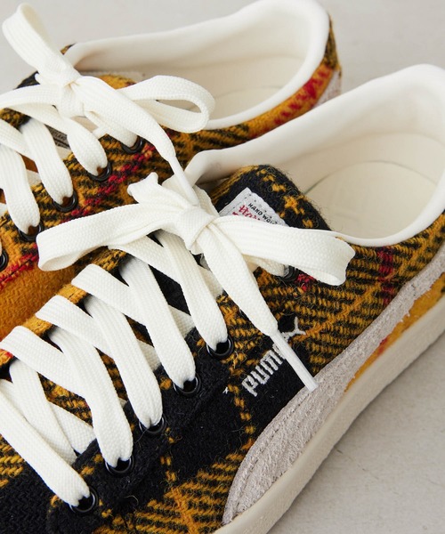 ear PAPILLONNER(イアパピヨネ)の「PUMA SUEDE VTG "HARRIS TWEED"(スニーカー・レディース・レッド/イエロー・23cm/24cm/24.5cm/25cm/23.5cm)」の18枚目の写真