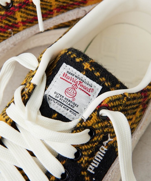 ear PAPILLONNER(イアパピヨネ)の「PUMA SUEDE VTG "HARRIS TWEED"(スニーカー・レディース・レッド/イエロー・23cm/24cm/24.5cm/25cm/23.5cm)」の20枚目の写真