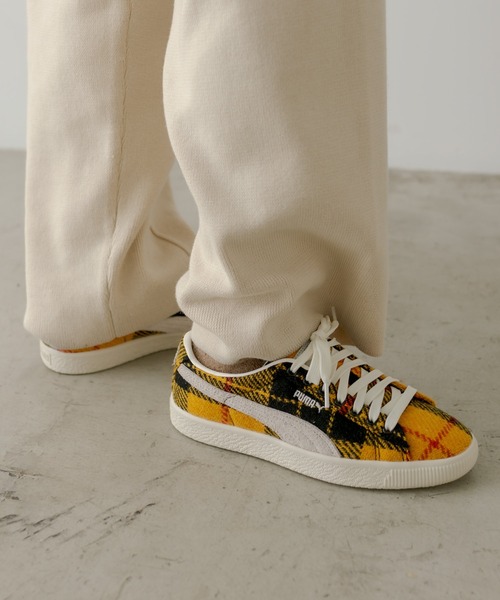ear PAPILLONNER(イアパピヨネ)の「PUMA SUEDE VTG "HARRIS TWEED"(スニーカー・レディース・レッド/イエロー・23cm/24cm/24.5cm/25cm/23.5cm)」の21枚目の写真