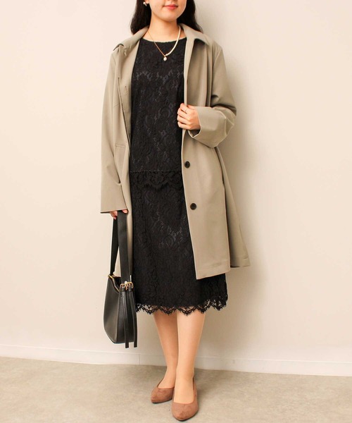 fleur by mint breeze(フルールバイミントブリーズ)の「【L~5L 大きいサイズ】スカラ レース ブラウス(シャツ/ブラウス・レディース・ネイビー/オフホワイト・3L/5L/4L/LL/L)」の13枚目の写真
