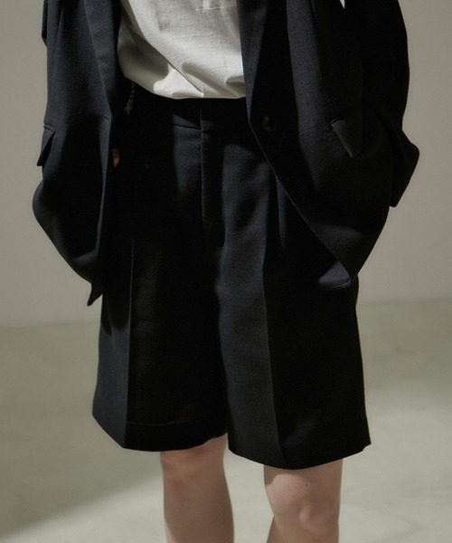 SALON adam et rope'（サロン アダム エ ロペ）の「リネンライクショートパンツ【セットアップ対応】（その他パンツ・レディース・ブラック/ベージュ・FREE）」の2枚目の写真