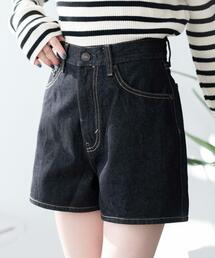 WEGO | WEGO/【24年春夏新作】台形デニムショートパンツ(デニムパンツ)
