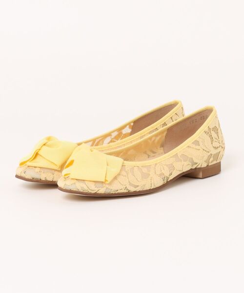 Bridget Birkin(ブリジットバーキン)の「【Bridget Birkin】グログランリボンレースパンプス(541522)(パンプス・レディース・ライトグレー/ピンク/ブラック/ベージュ/イエロー・23/23.5/24/22.5/24.5)」の4枚目の写真