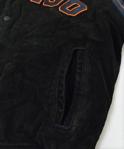 NBA/NFL/NHL/MLB(エヌビーエーエヌエフエルエヌエイチエルエムエルビー)の「【ヴィンテージ古着】NFL Chicago Bears / シカゴ・ベアーズ レザー スタジャン(スタジャン・メンズ・ブラック・LARGE)」の13枚目の写真