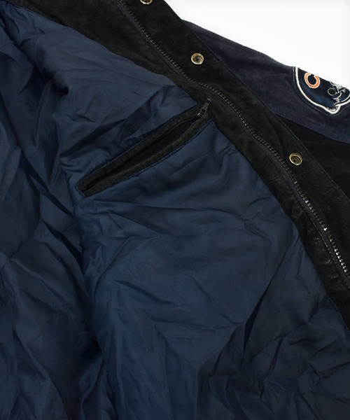 NBA/NFL/NHL/MLB(エヌビーエーエヌエフエルエヌエイチエルエムエルビー)の「【ヴィンテージ古着】NFL Chicago Bears / シカゴ・ベアーズ レザー スタジャン(スタジャン・メンズ・ブラック・LARGE)」の20枚目の写真